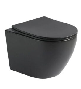 Wall-hung Rimless toilet ALBA Black