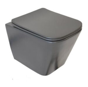 Wall-Hung Rimless Toilet BIANKA, Antracite