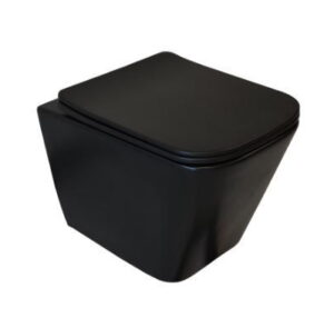 Wall-Hung Rimless Toilet BIANKA, Black